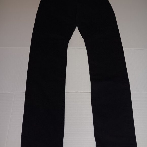 LEVI'S 501 SKINNY BUTTON FLY BLACK JEANS - Picture 11 of 14